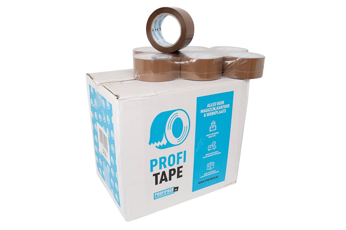 High Tack tape bruin - 48mm x 66m