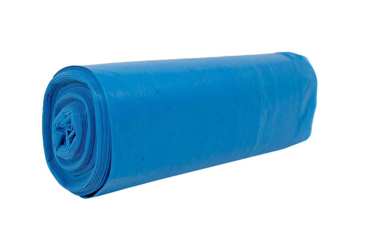 LDPE afvalzakken blauw - 70 x 110cm x 55my (200 st)