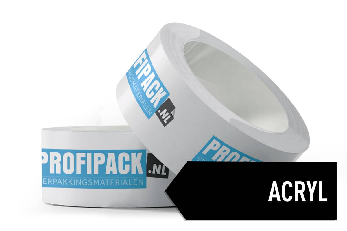 bedrukte pp acryl tape | Profipack