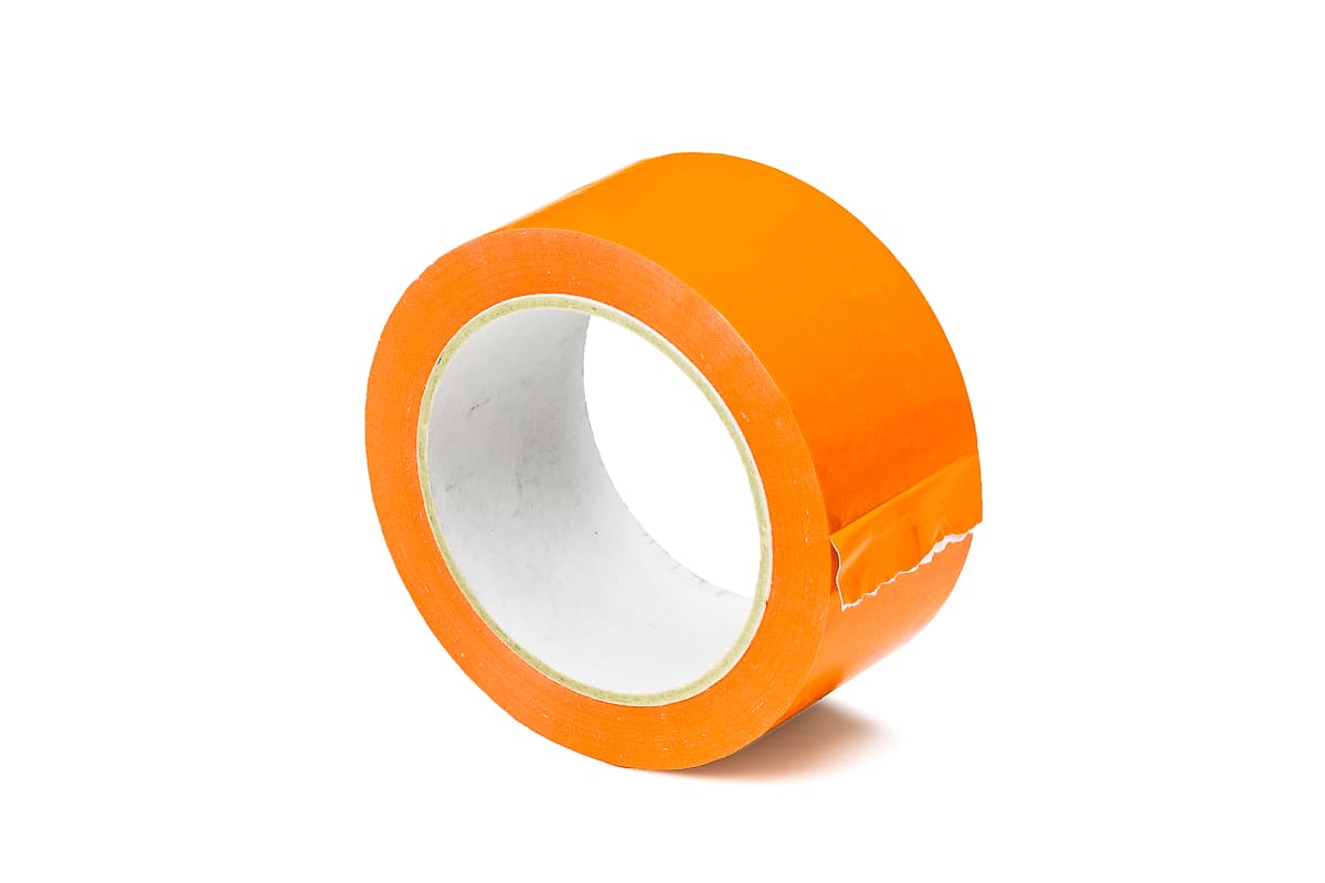 PVC tape bruin - 48mm x 66m oranje, 50.0000 millimeter