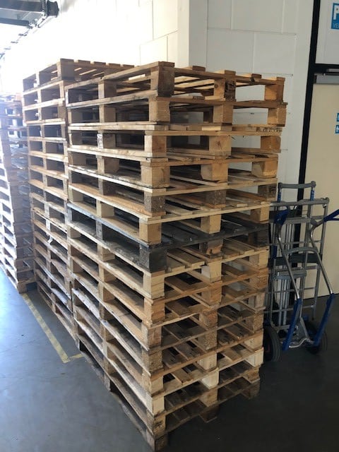 Houten pallets gerecycled - 800 x 1200mm