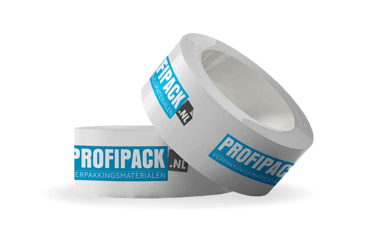 Bedrukte PVC tape - 75mm x 66m (2 kleuren)