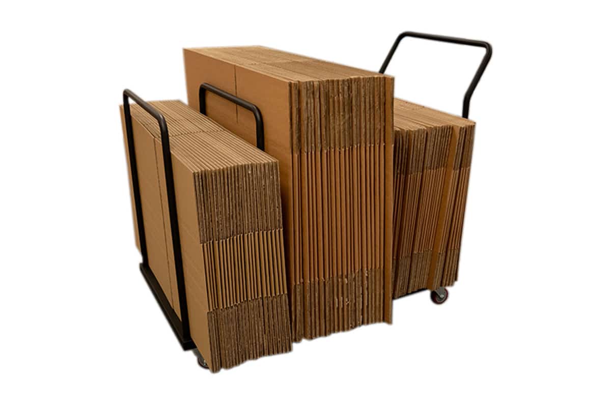 Kartonnen dozen trolley - 1080 x 630 x 1020mm (1 laags)