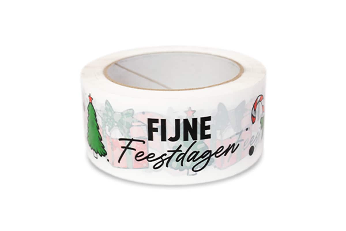 PP kerst tape "Christmas" - 50mm x 66m