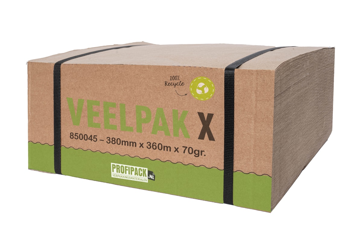 Veelpak X opvulpapier - 380mm x 360m x 70gr.