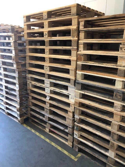 Houten pallets gerecycled - 800 x 1200mm