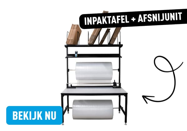 Inpaktafel met afsnijdunit