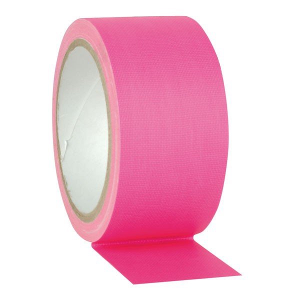 Fluor Gaffa tape oranje - 50mm x 25m roze