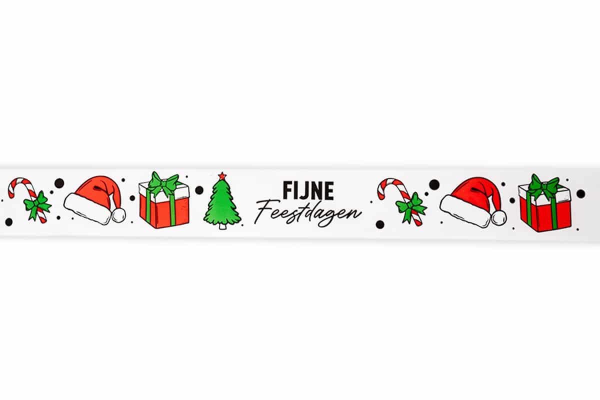 PP kerst tape "Christmas" - 50mm x 66m