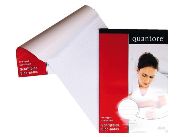 Schrijfblok Quantore A4 netto lijn - 60 gram (5 st)