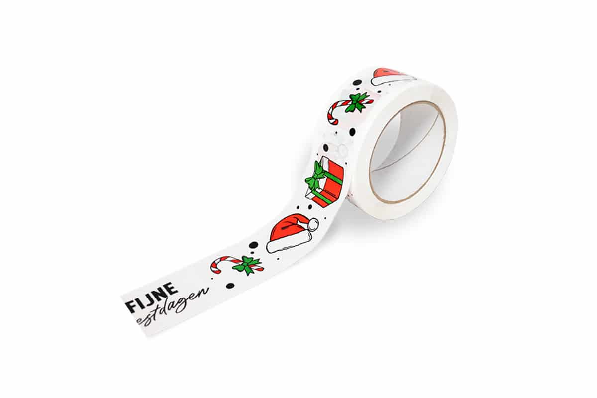 PP kerst tape "Christmas" - 50mm x 66m