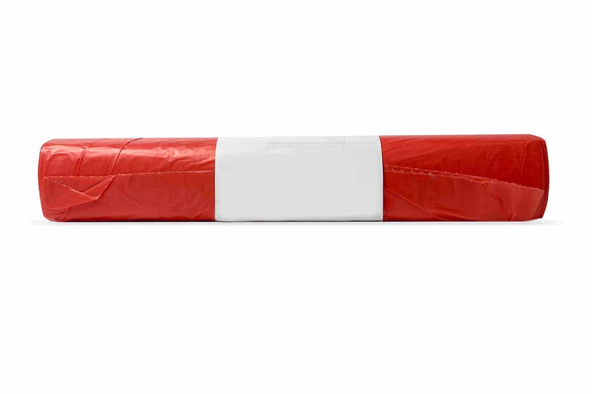 HDPE Afvalzakken rood - 58 x 100cm x 20my 