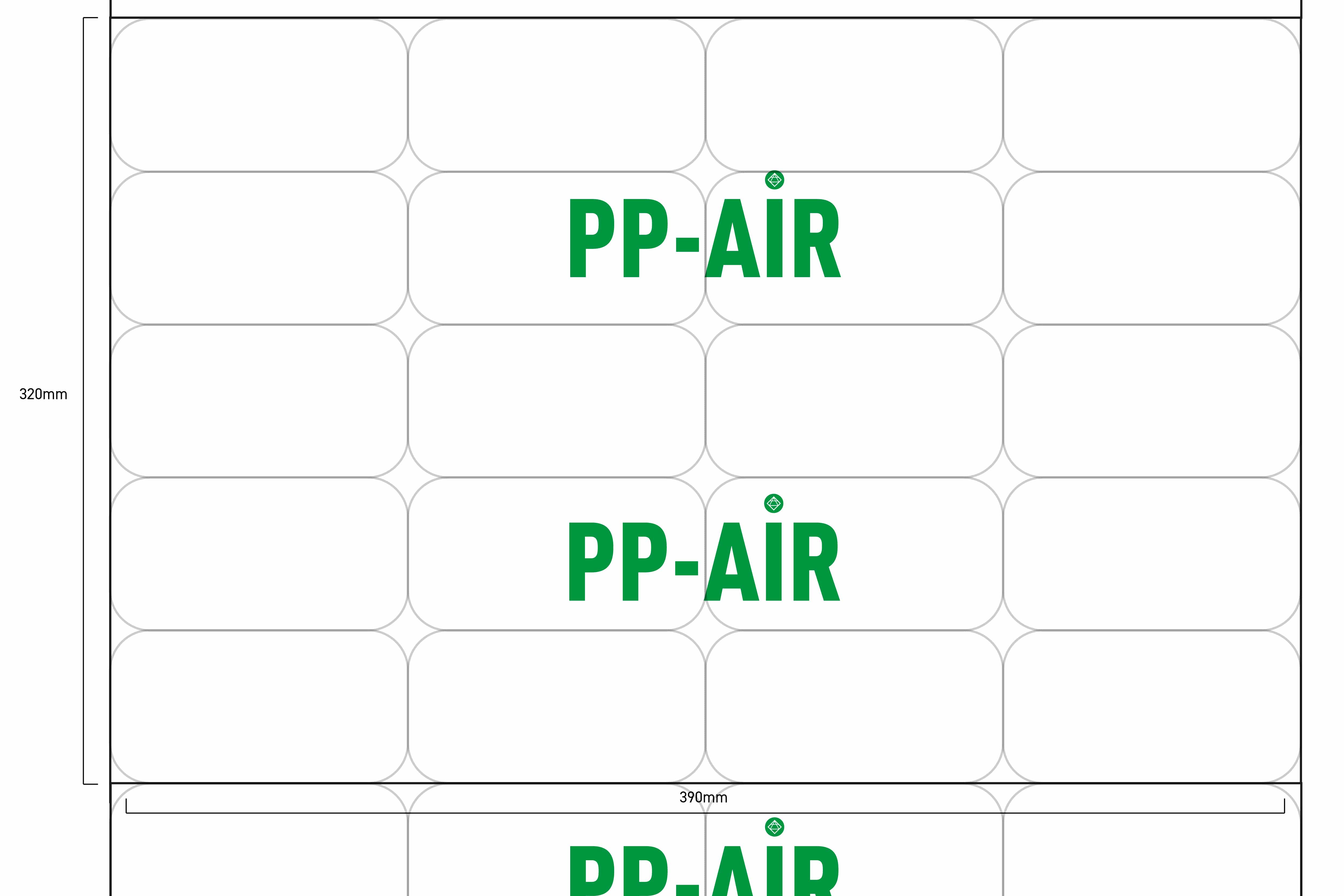 PP-air luchtzakjes mattenfolie 4.4 - 420 x 320mm x 280m