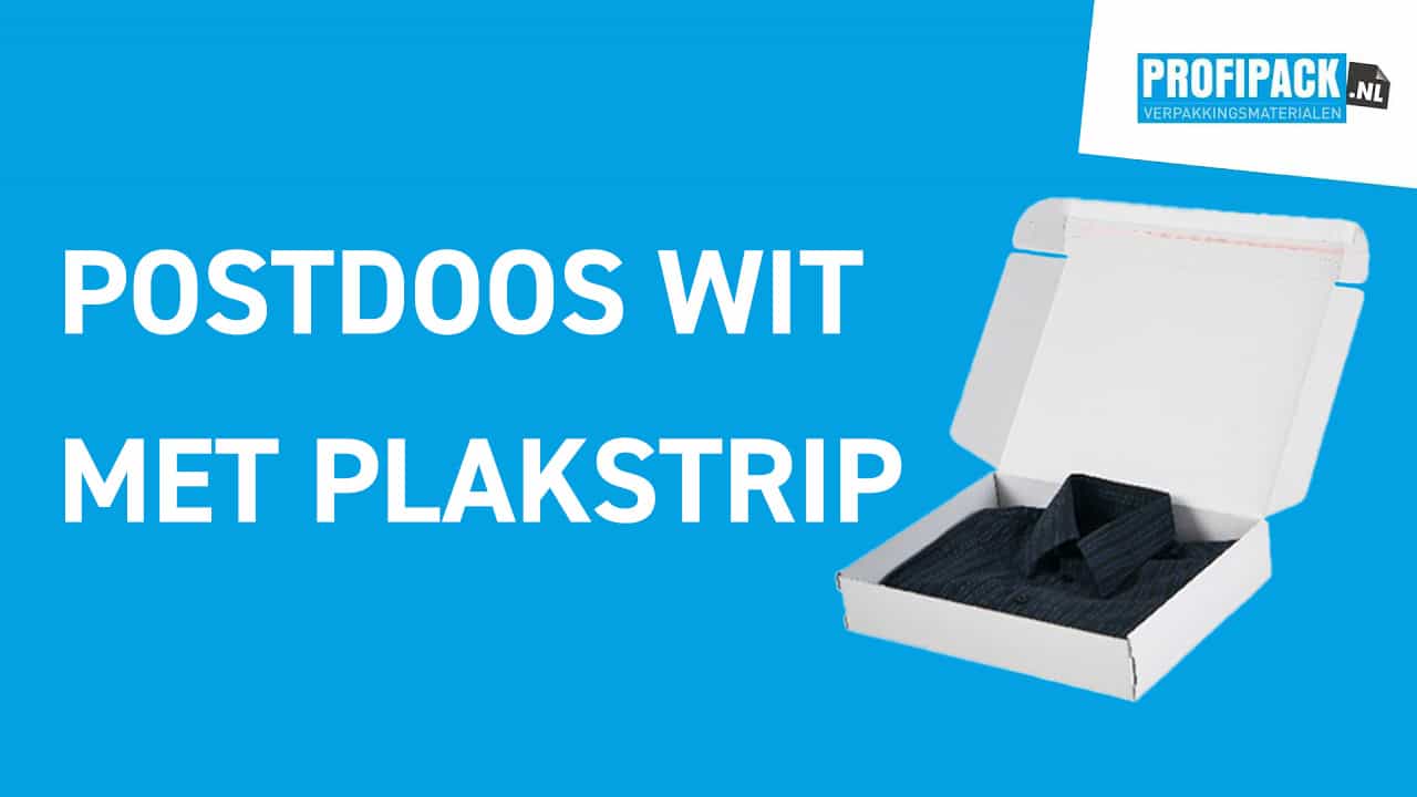 Postdoos wit met plak- en afscheurstrip - 420 x 370 x 120mm 