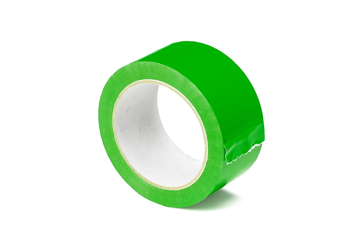 PVC tape bruin - 48mm x 66m groen, 50.0000 millimeter