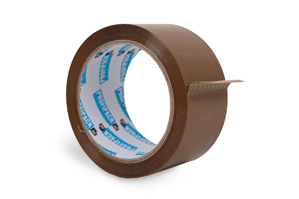 PP acryl tape bruin - 48mm x 66m